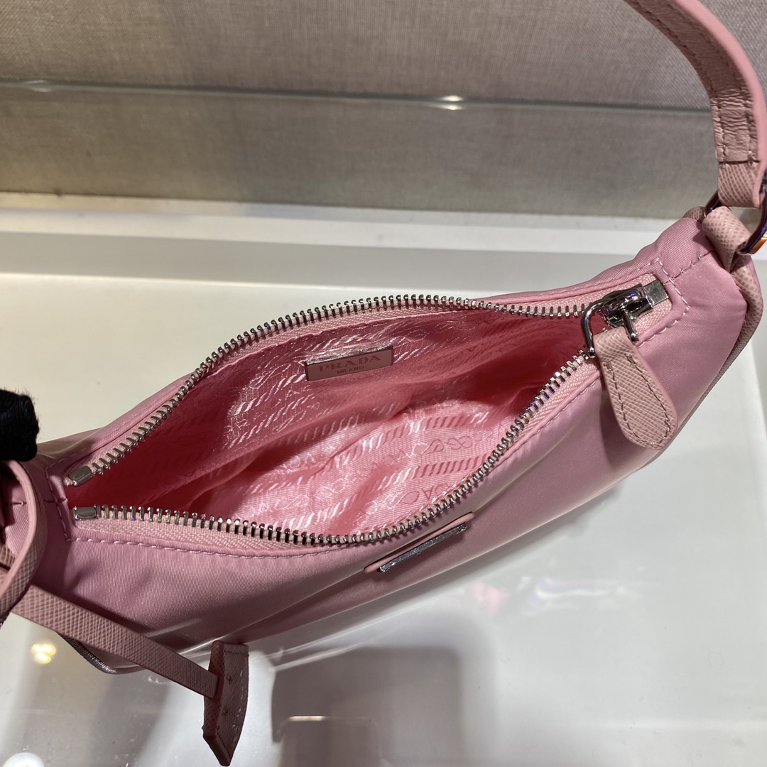 Prada Mini Re Edition 2005 Re Nylon And Saffiano Bag Pink 1NE204